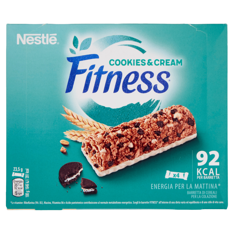نستله فيتنس بار كوكيز وكريم - Nestlé Fitness Cookies & Cream Cereal Bar
