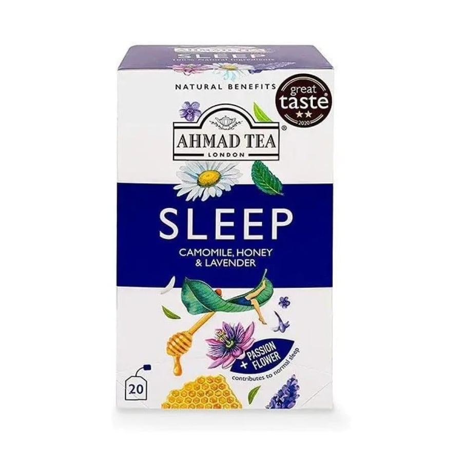 شاي أحمد تي لندن "سليب" بالبابونج والعسل واللافندر - 20 كيس | Ahmad Tea London SLEEP (Camomile, Honey & Lavender) - 20 Tea Bags