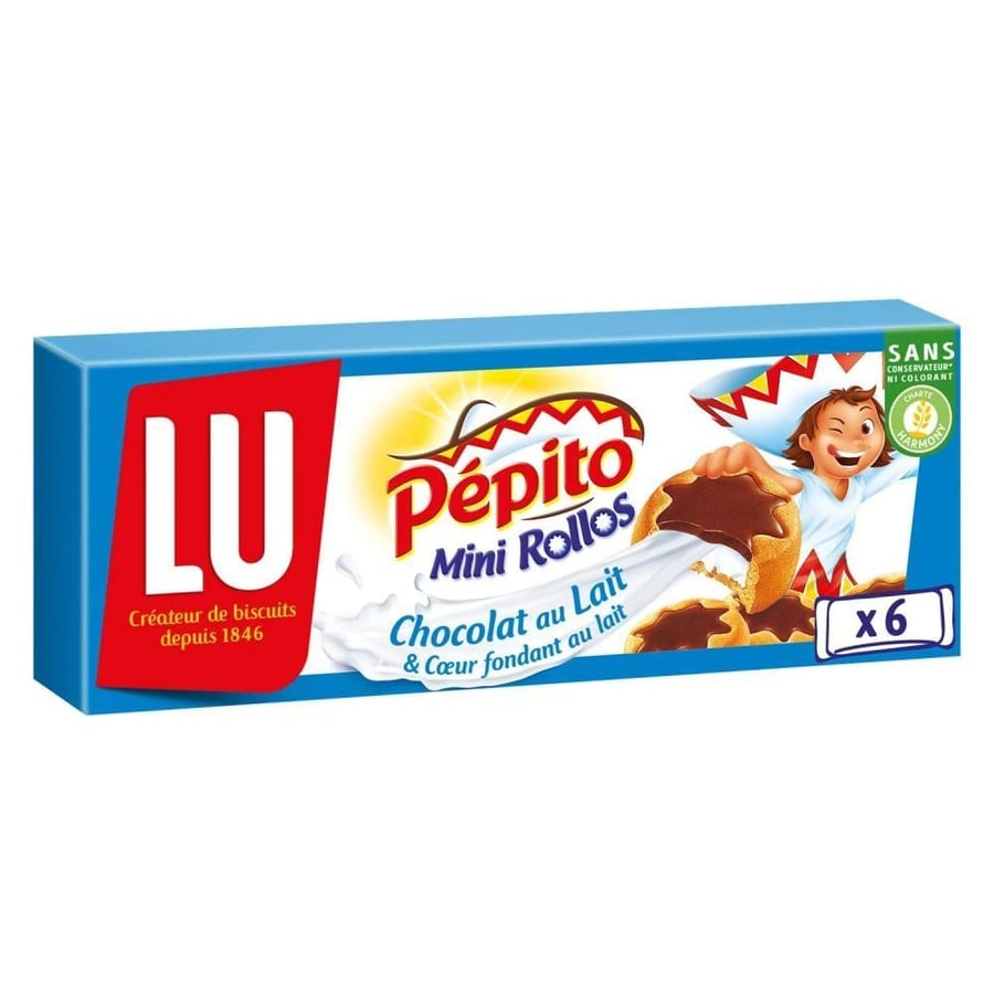 Chocolate and milk biscuits stars from Leo LU
