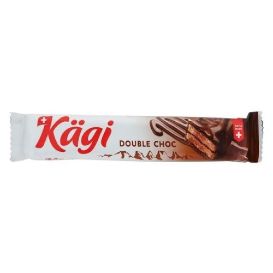 ويفر كاجي بالشوكولاتة المزدوجة المستورد Kägi Double Choc Swiss Wafer Bar