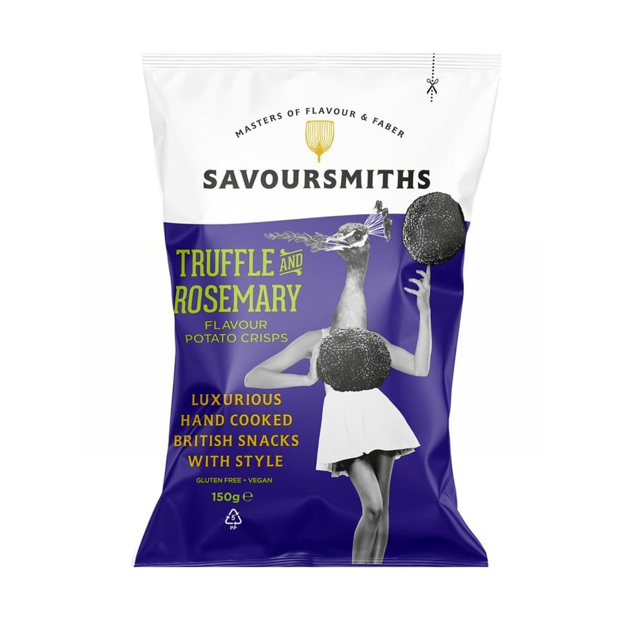 سيفور سميث رقائق بطاطس بنكهة الكمأة والروزماري | Savoursmiths Truffle and Rosemary Potato Crisps