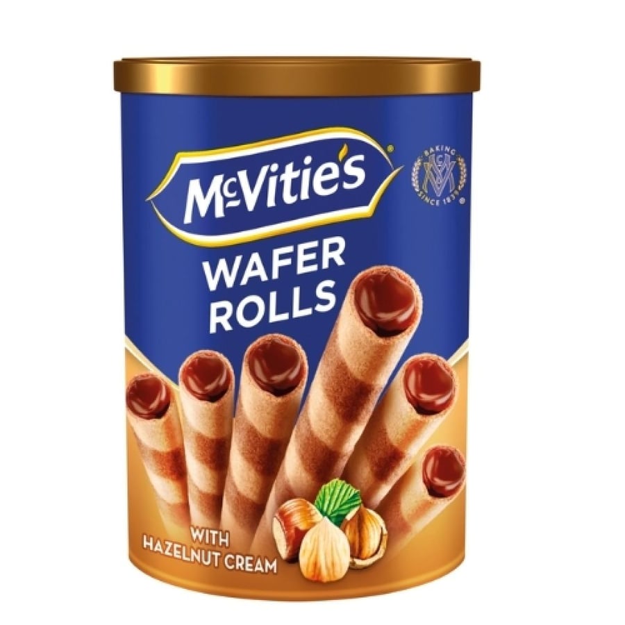 اصابع ويفر رولز ماكفيتيز بحشوة كريمة البندق (200 جرام) | McVitie's Wafer Rolls Hazelnut Cream