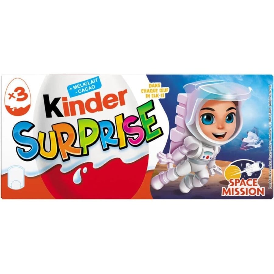 بيض كيندر سبرايز 60 جم 3حبات