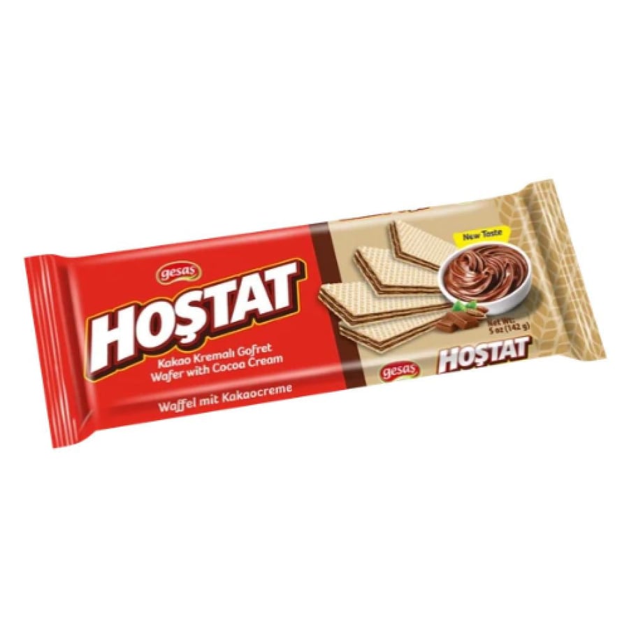 ويفر هعشتات بحشوة كريمة الكاكاو من جيساش - 142 جرام (Gesaş Hoştat Wafer with Cocoa Cream 142g)