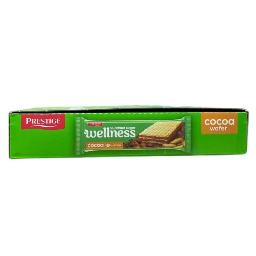 ويفر بريستيج ويلنس بالكاكاو والستيفيا 25 جرام - Prestige Wellness Cocoa Wafer with Stevia 25