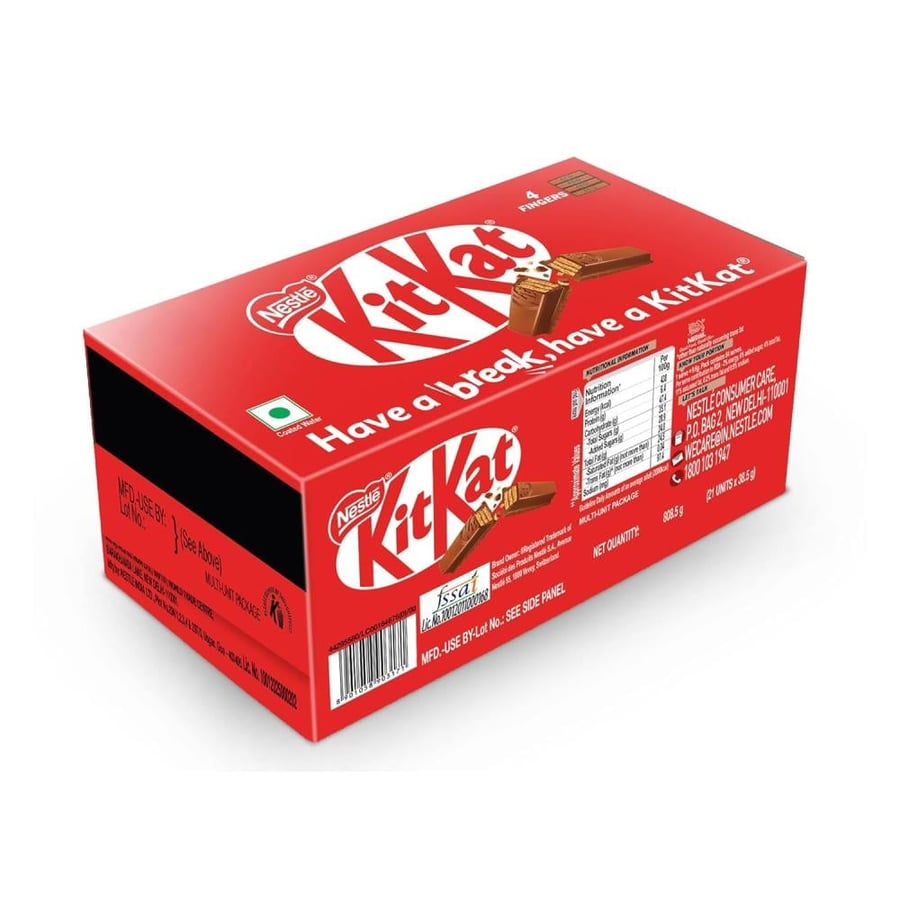 كيت كات شوكولاتة 4 أصابع (تغليف قصدير) - KitKat 4 Fingers (India)