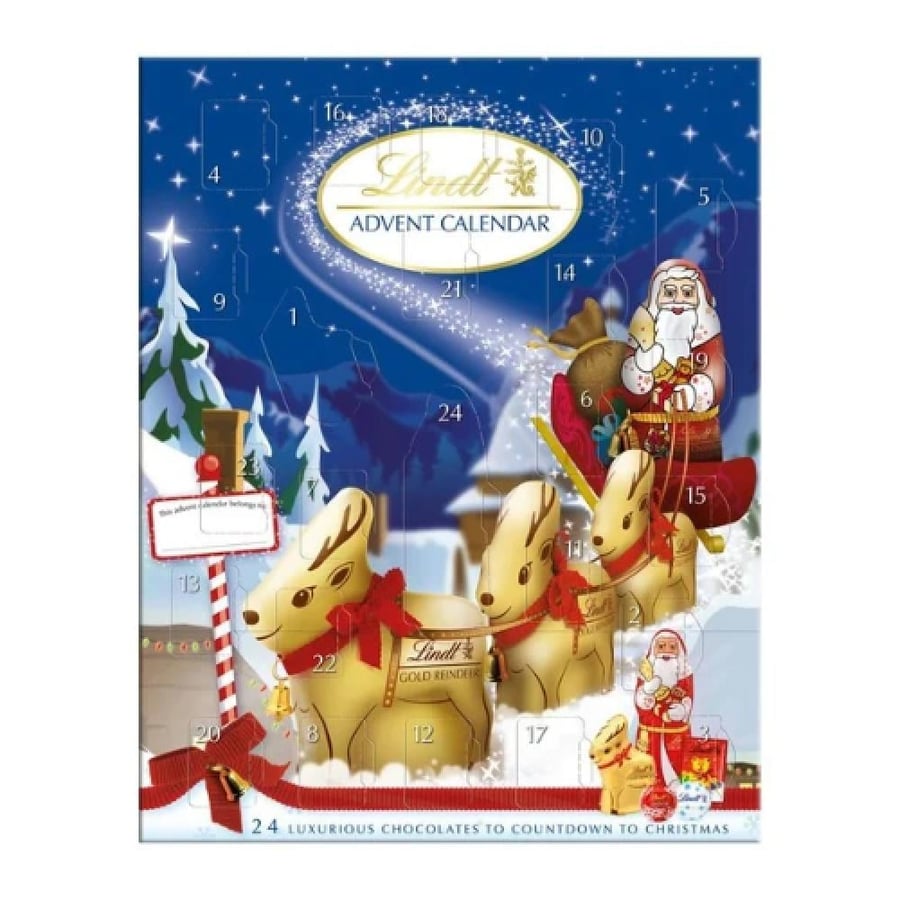 تقويم تقويم أد his ليندت المشكل - 24 قطعة شوكولاتة فاخرة (Lindt Advent Calendar 24 Luxurious Chocolates)