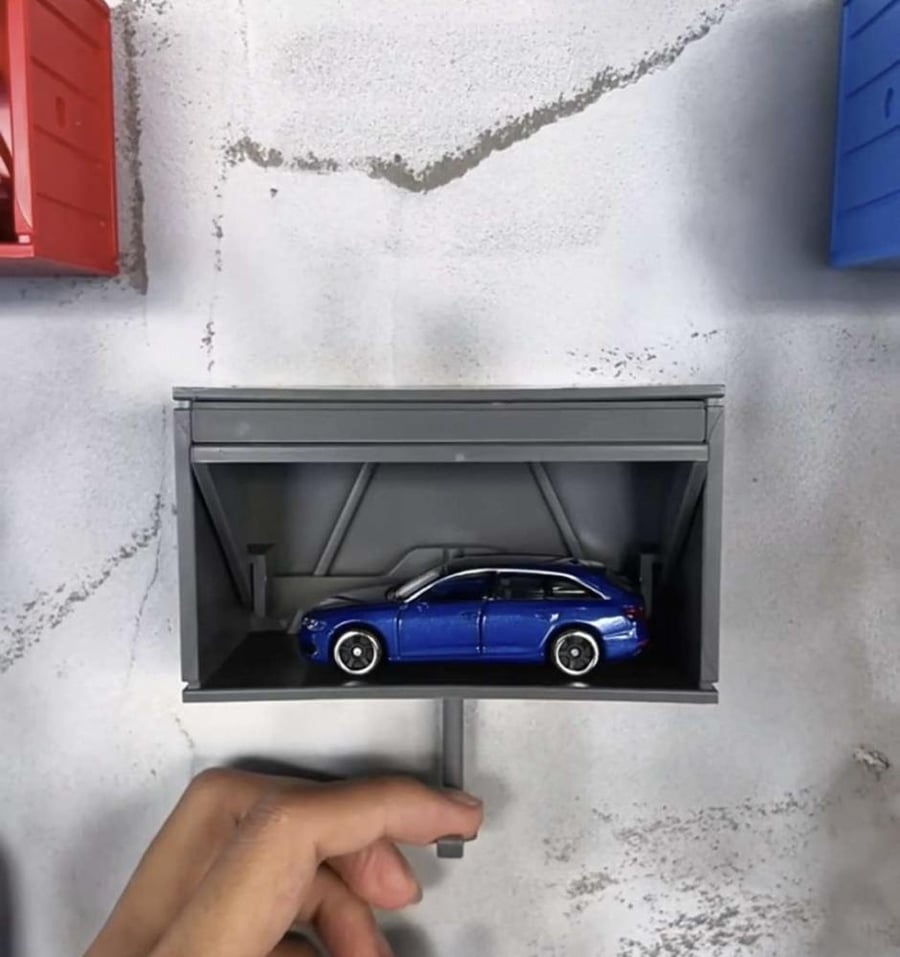 Gray garagekey holder