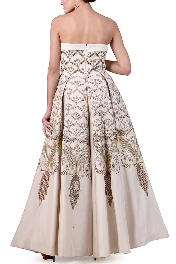 Embroidered Corset Gown 220