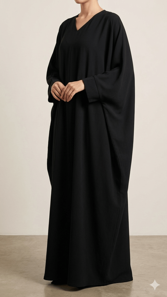 عباية بشت اسود سادة