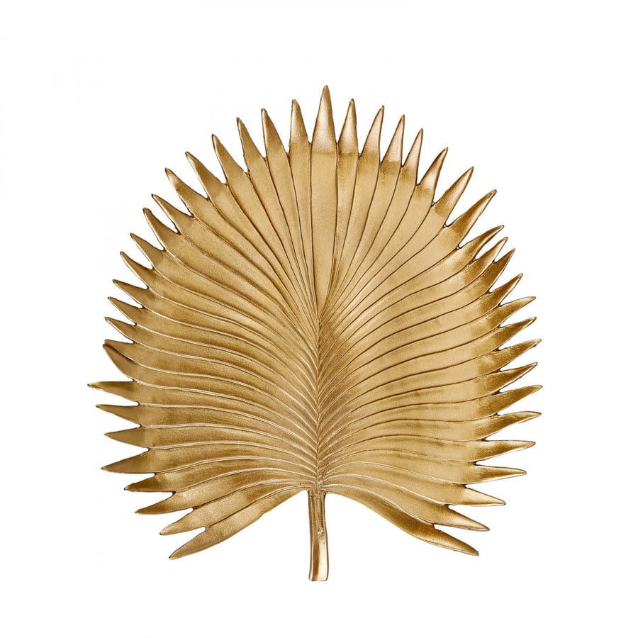طبق زينة ذهبي فاخر Leaf
