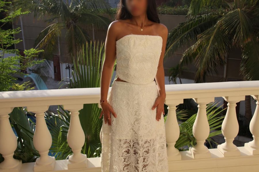 White lace set