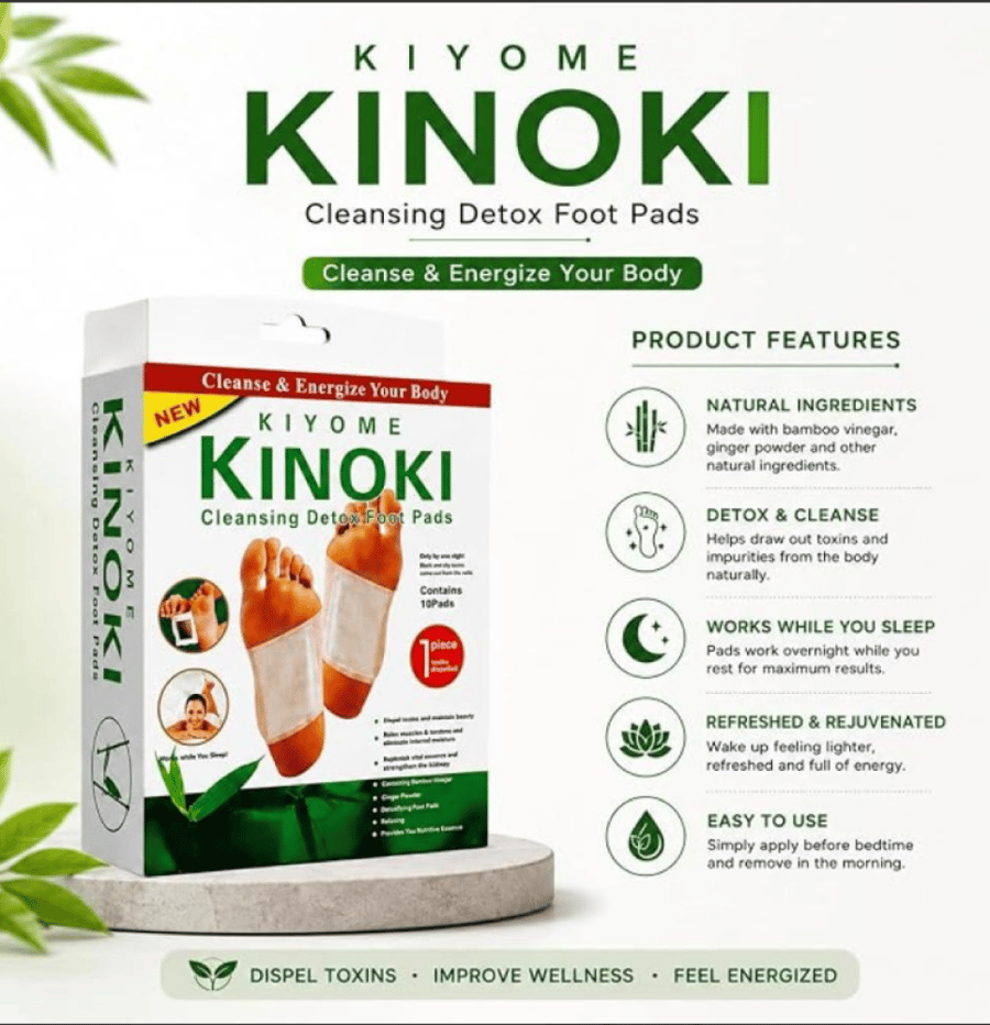 لصقات القدم كينوكي (Kinoki Detox Foot Patches)