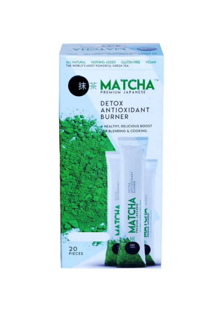 شاي ماتشا الأخضر من امتنان (Imtenan Matcha) - مسحوق نقي غني بمضادات الأكسدة - 20 ظرف