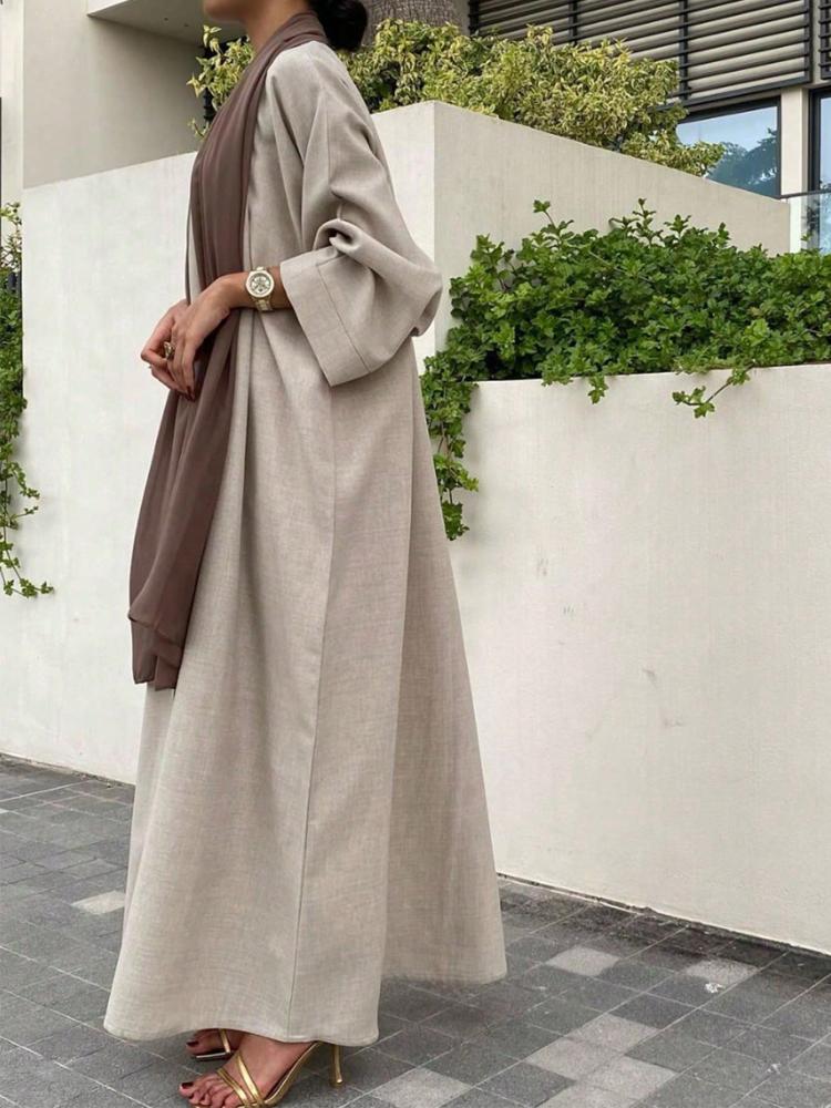 عباية أنيقة كاجوال بتصميم بسيط