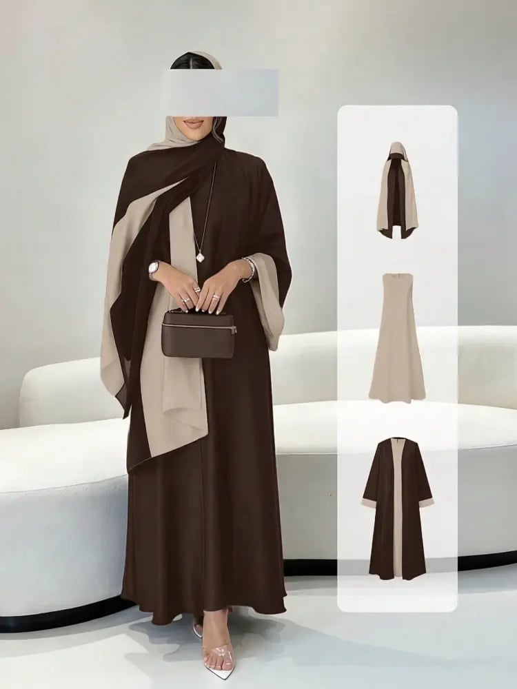 طقم ملابس عربية خريفية من 3 قطع