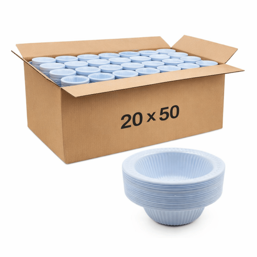 صحن بلاستك شوربة وسط ( كرتون 20 * 50 )