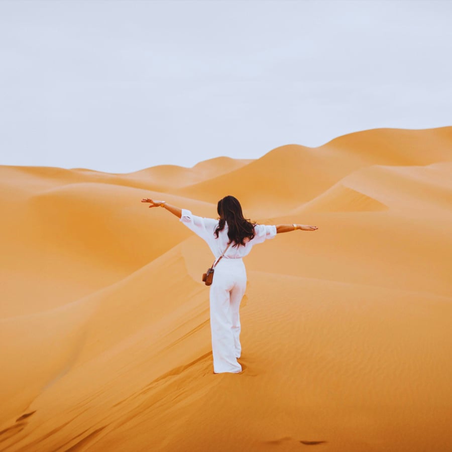 الرمال الحمراء  وتجربة  الكشتة