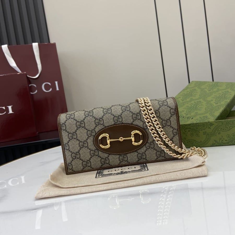 شنطة غوتشي 18 سم برغندي Gucci Bag 18 cm Burgundy