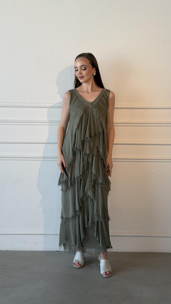 Soft dress with layers