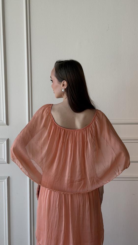 Layered silk dress