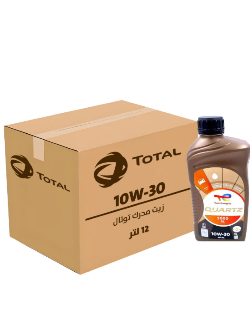 زيت محرك توتال 10W30 معدني كرتون 12 لتر