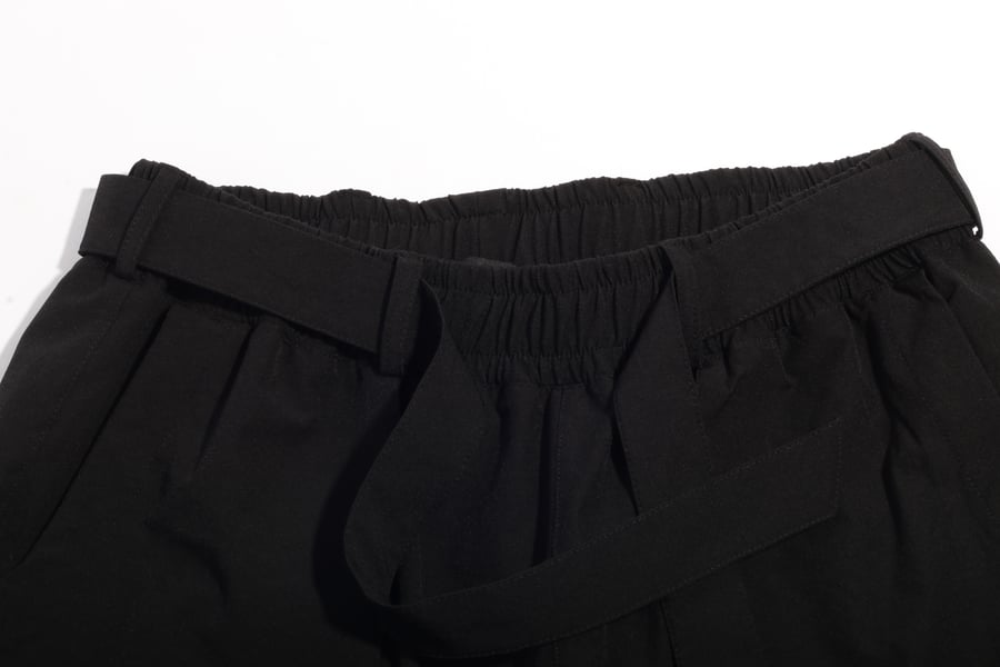 black shorts