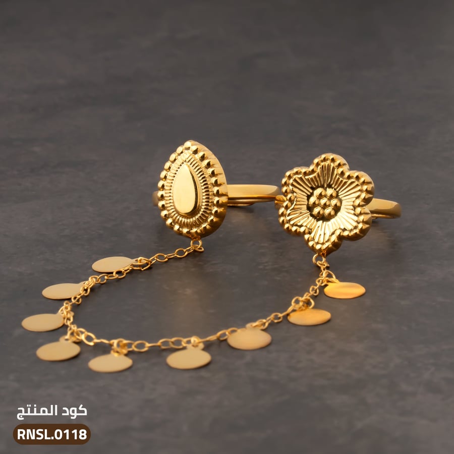 خواتم أوتار فضة عيار 925 مقاس حر (RNSL-0118)