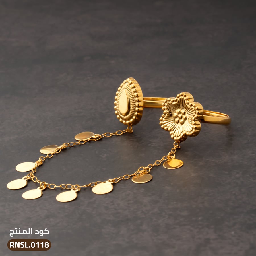 خواتم أوتار فضة عيار 925 مقاس حر (RNSL-0118)