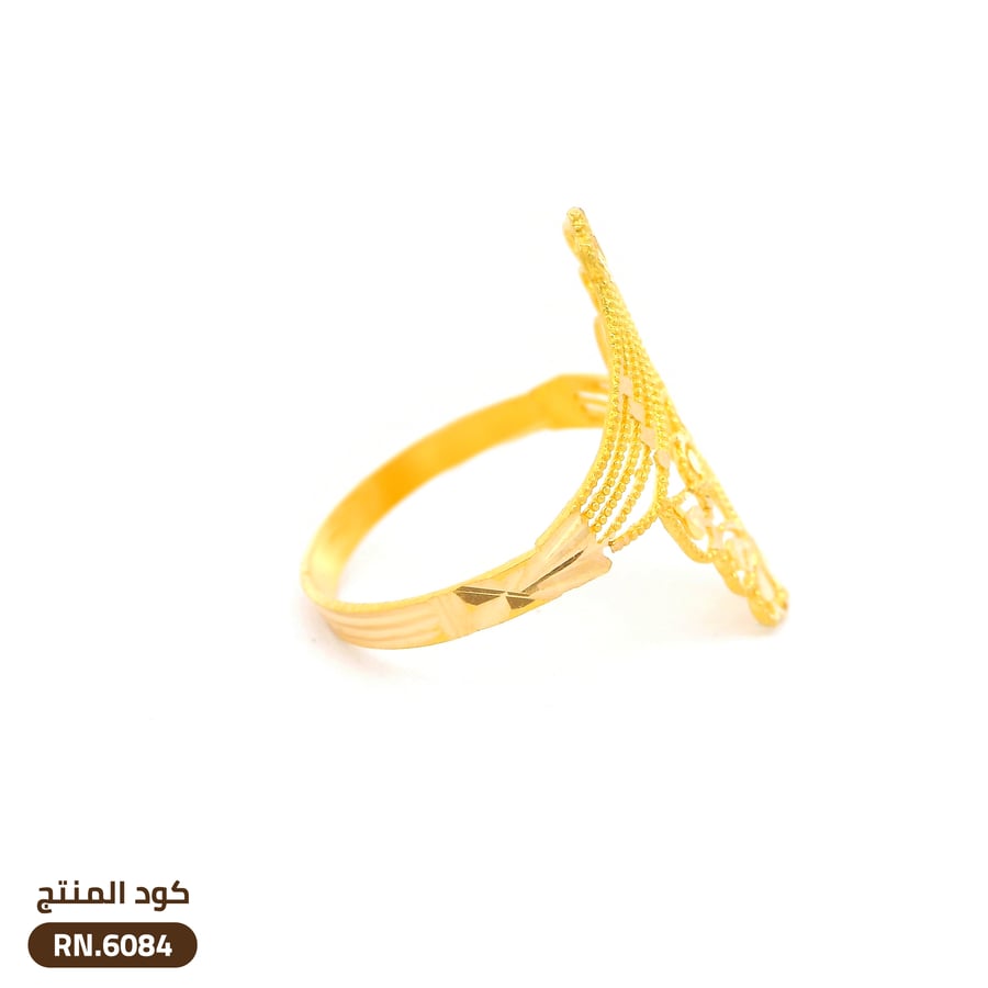 خاتم القلوب الملكية ذهب عيار 21 (RN.6084)