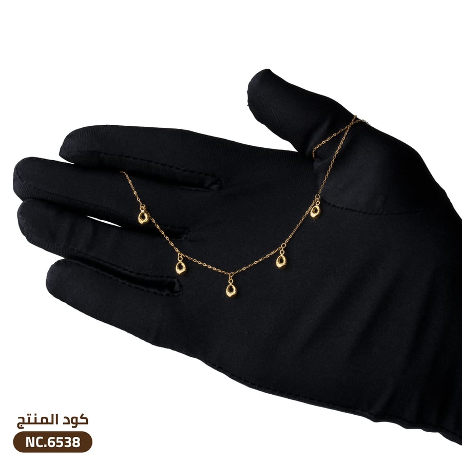 قلادة ذهب عيار 21 تصميم فريد وأنيق (NC.6538)