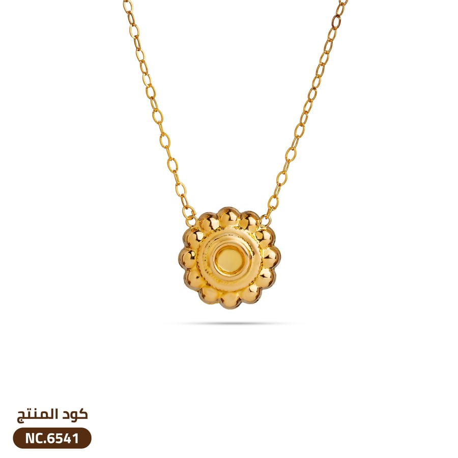 قلادة ذهب عيار 21 تصميم فريد وأنيق (NC.6541)