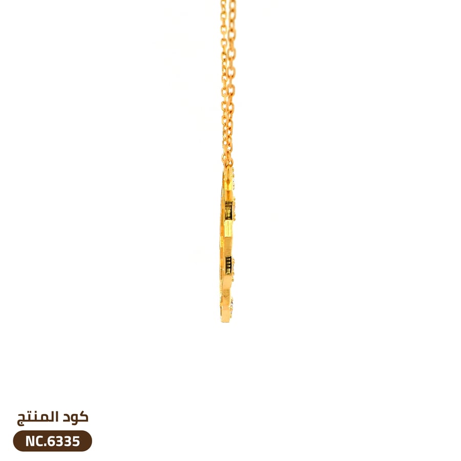 قلادة شومية أنيقة ذهب عيار 21 (NC.6335)