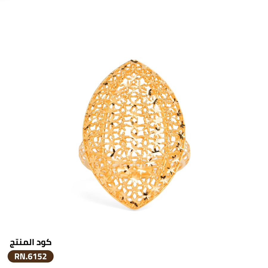 خاتم  ذهب عيار 21 (RN.6152)