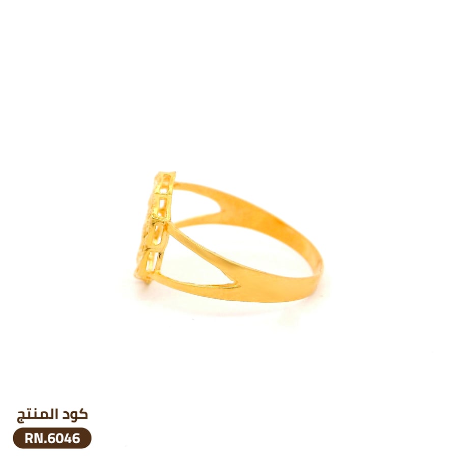 خاتم دائري مفتوح ذهب عيار 21 (RN.6046)