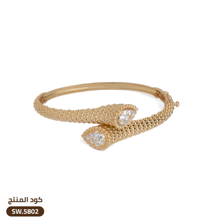 أسوارة  ذهب عيار 18  (SW18-5802)