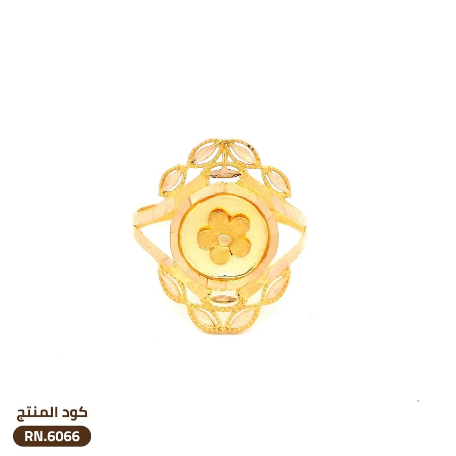 خاتم الزهرة ذهب عيار 21 (RN.6066)