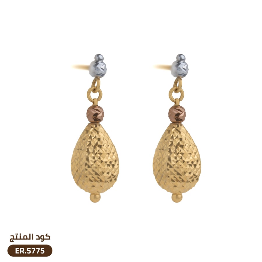 حلق ذهب عيار 18 (ER18-5775)