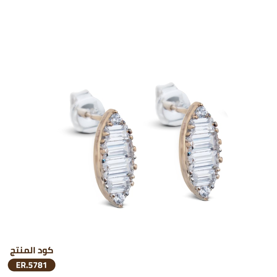 حلق ذهب عيار 18 (ER18-5781)