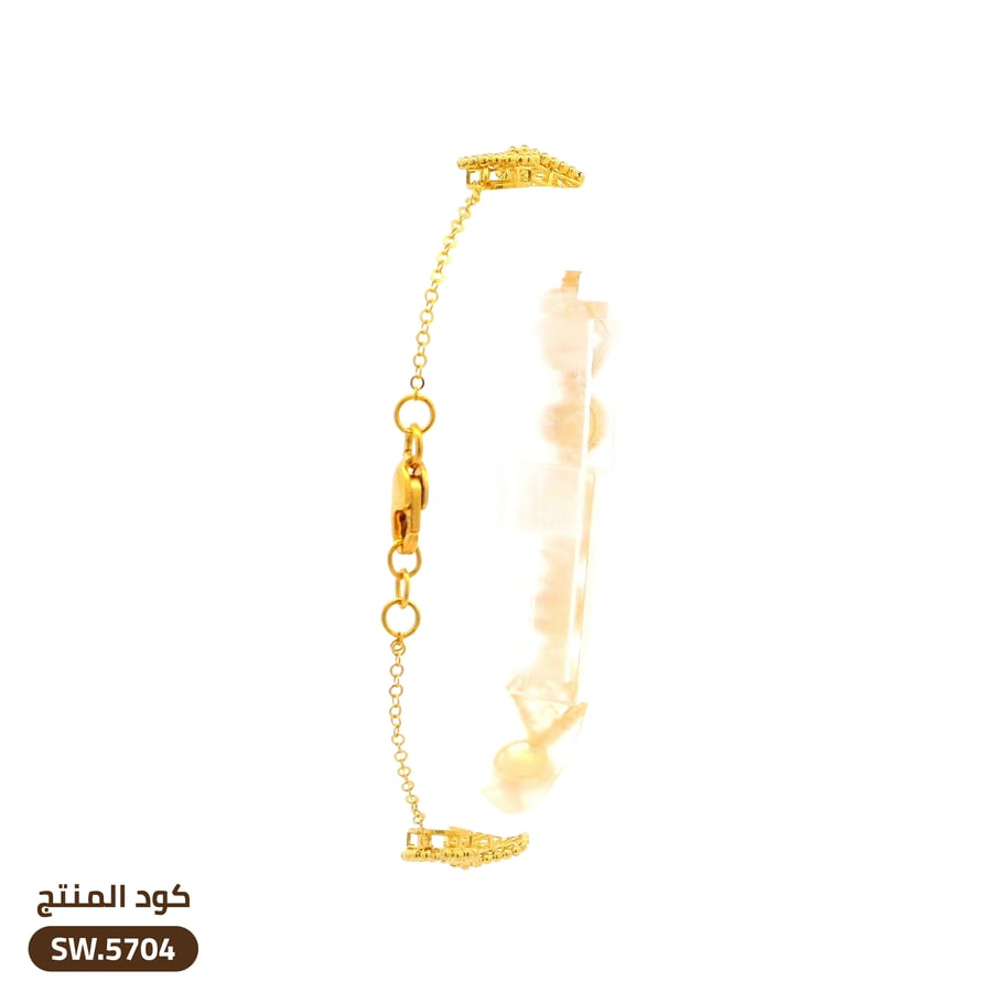 سوار شبكي ذهب عيار 21 (SW.5704)
