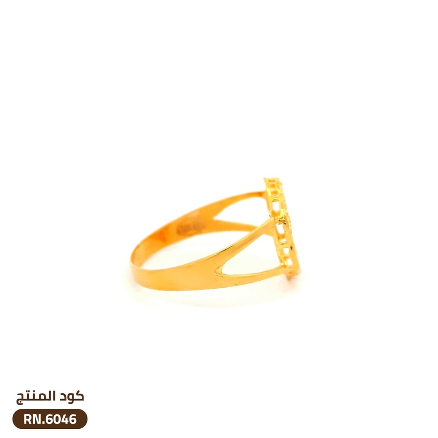 خاتم دائري مفتوح ذهب عيار 21 (RN.6046)