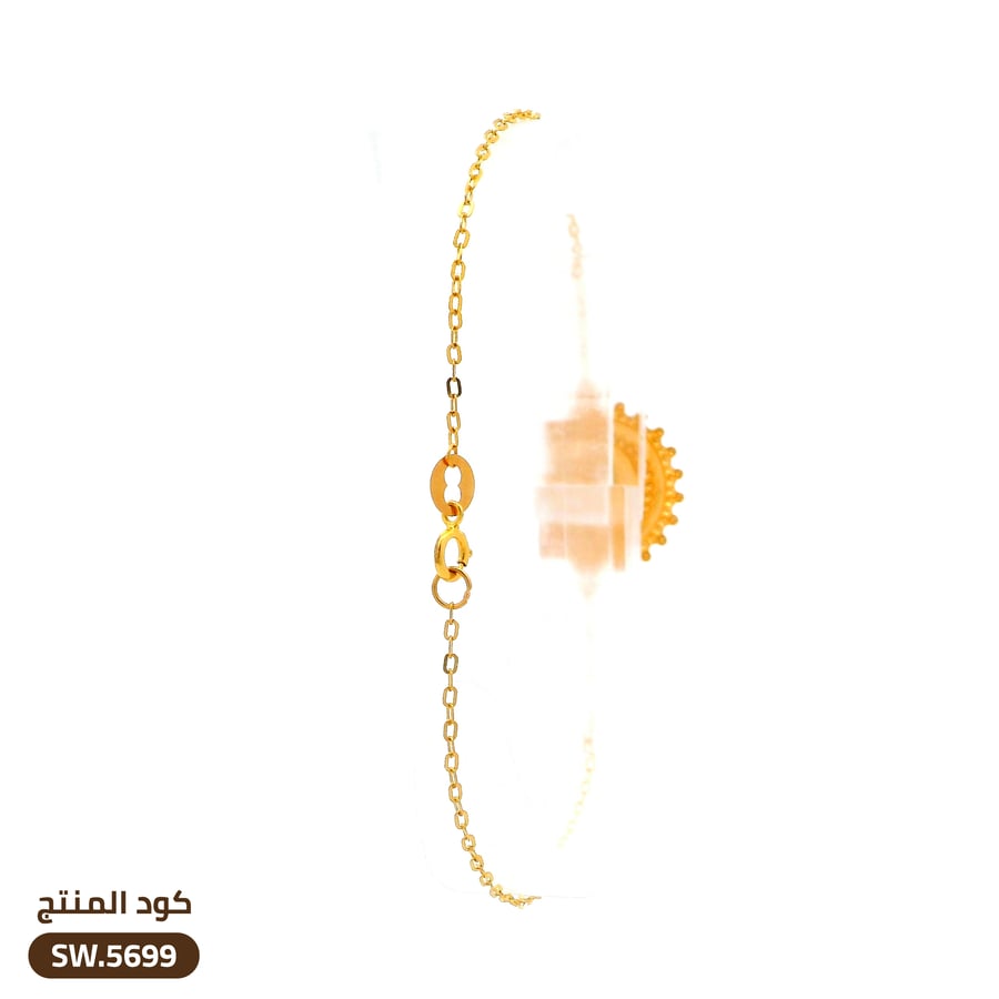 سوار برشي ذهب عيار 21 (SW.5699)