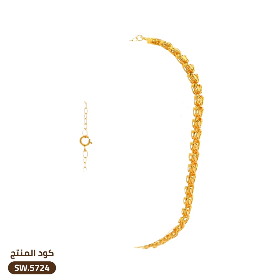 سوار غصن الزيتون ذهب عيار 21 (SW.5724)