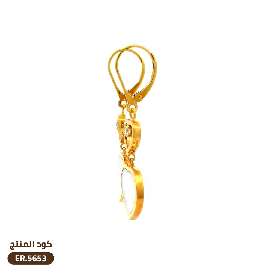 حلق ذهب عيار 18 (ER.5653)