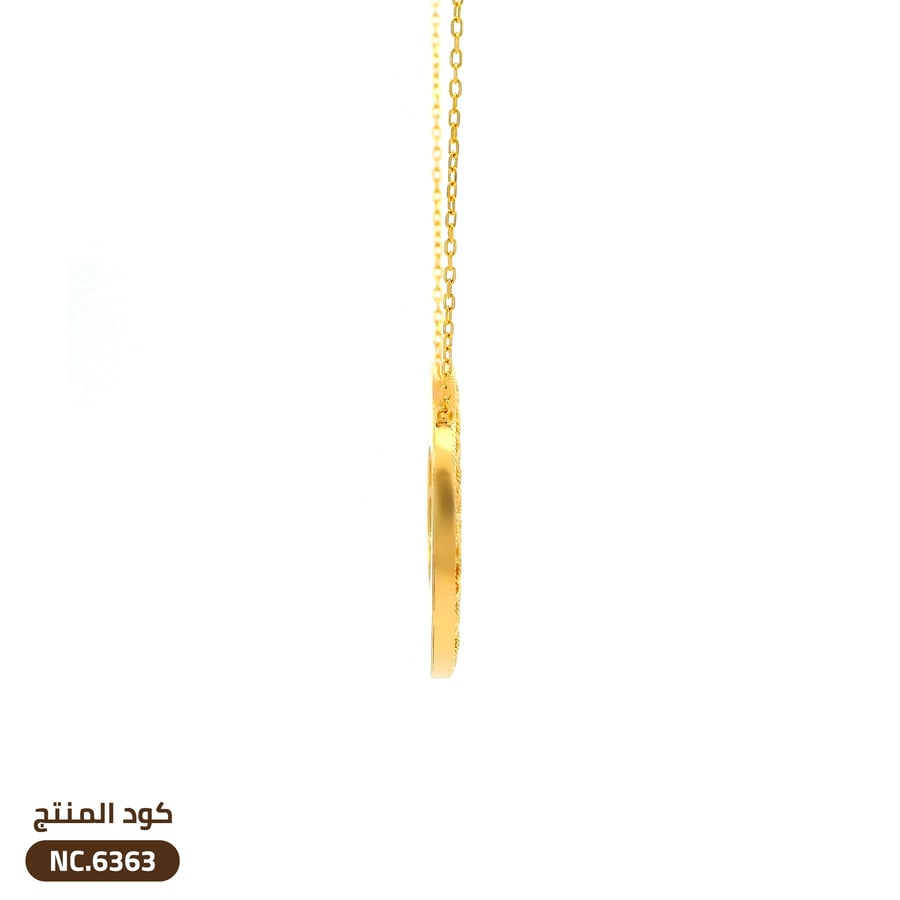 قلادة دائرية ذهب عيار 21 (NC.6363)