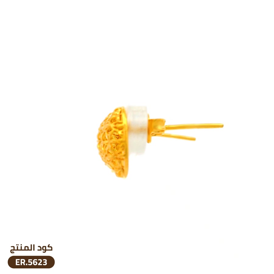 حلق ذهب عيار 21 (ER.5623)