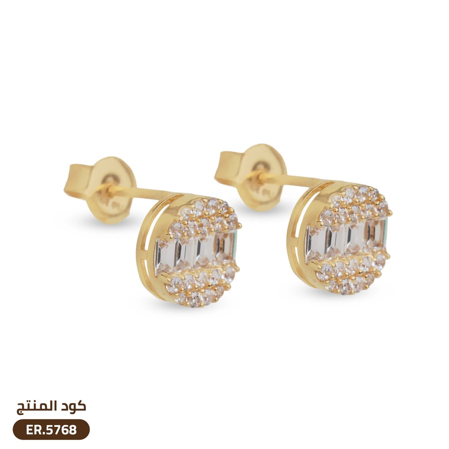 حلق ذهب عيار 18 (ER18-5768)
