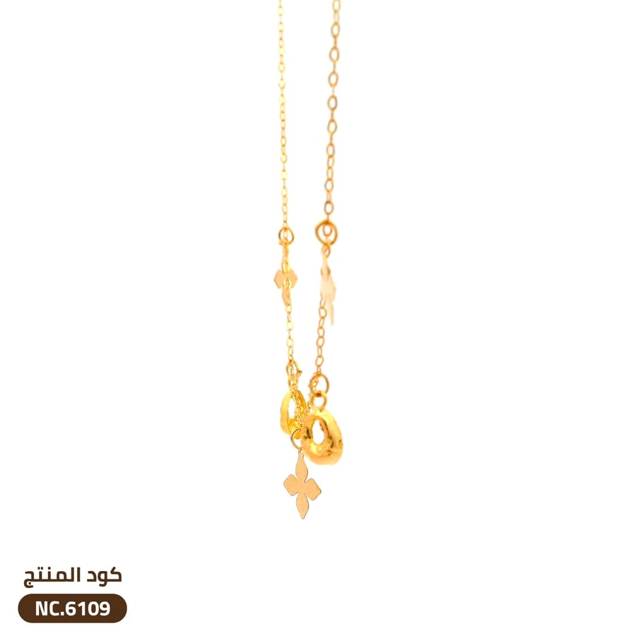 قلادةالزهور ذهب عيار 18 (NC.6109)