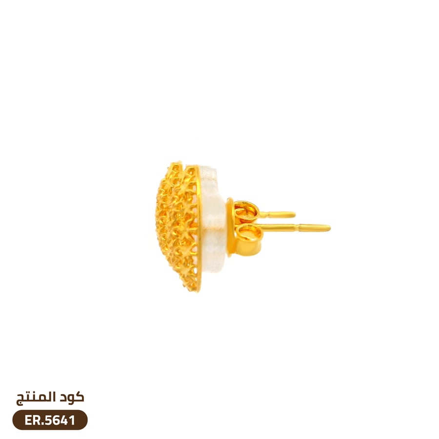 حلق ذهب عيار 21 (ER.5641)