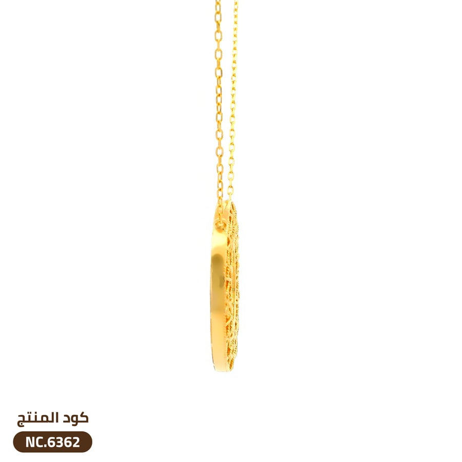 قلادة دائرية ذهب عيار 21 (NC.6362)
